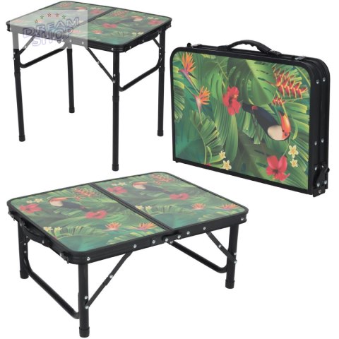 STOLIK TURYSTYCZNY 60x45x25-56CM FLOWER