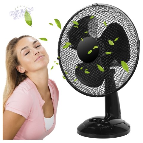 Wentylator biurkowy FRIO czarny Wentylator biurkowy FRIO czarny