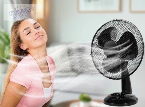 Wentylator biurkowy FRIO czarny Wentylator biurkowy FRIO czarny