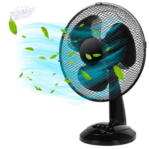 Wentylator biurkowy FRIO czarny Wentylator biurkowy FRIO czarny