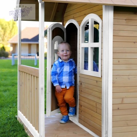 AXI Drewniany Domek z Oknami Alex Playhouse 178 cm