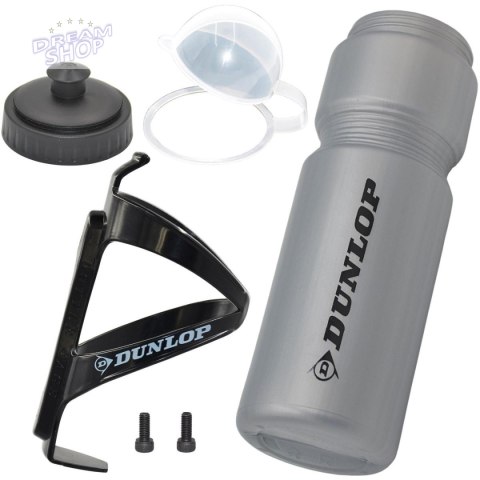 Bidon rowerowy Dunlop 750ml z koszykiem