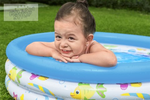 Dmuchany Basen Ogrodowy Dla Dzieci Rybki 102 cm Bestway 51008