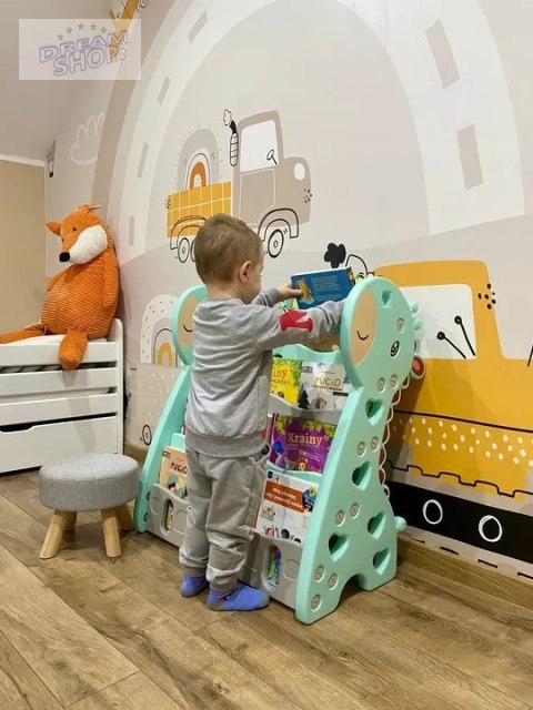 Regał na książki półka szafka organizer pokój dziecięcy żyrafka Z33 Regał na książki półka szafka organizer pokój dziecięcy żyrafka Z33