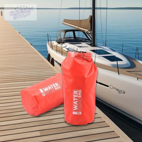 TORBA PLECAK WOREK WODOSZCZELNY 30L CZERWONY