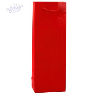 Torba Prezentowa Na Butelkę Wino Wzór Z Napisami 35 x 12 x 9 cm