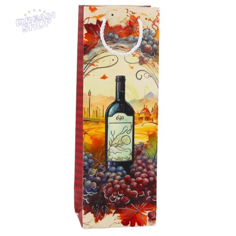 Torba Prezentowa Na Wino Butelkę Papierowa 35 x 12 x 9 cm
