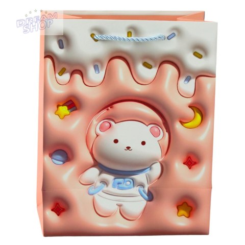 Torba Prezentowa Papierowa Miś Pastelowe Kolory 23 x 18 x 10,5 cm Torba Prezentowa Papierowa Miś Pastelowe Kolory 23 x 18 x 10,5 cm