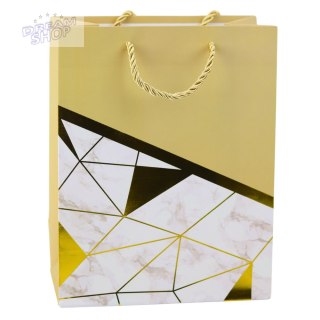 Torba Prezentowa Wzory Geometryczne Marmur 23 x 18 x 10,5 cm