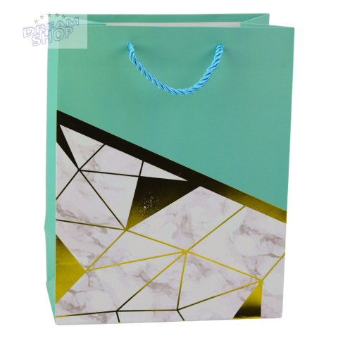 Torba Prezentowa Wzory Geometryczne Marmur 23 x 18 x 10,5 cm