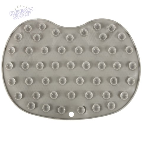 Myjka silikonowa do pleców stóp z przyssawkami masażer do mycia szczotka pod prysznic szary Myjka silikonowa do pleców stóp z przyssawkami masażer do mycia szczotka pod prysznic szary