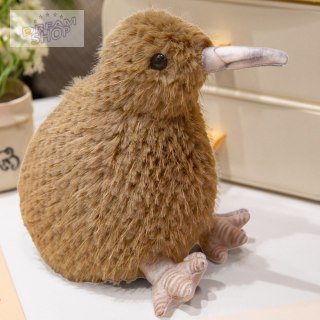 Pluszowy Ptak Kiwi Pluszak Maskotka Przytulanka Jasnobrązowy 21cm