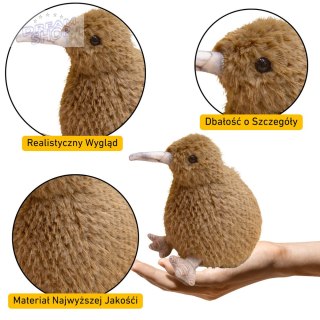 Pluszowy Ptak Kiwi Pluszak Maskotka Przytulanka Jasnobrązowy 21cm