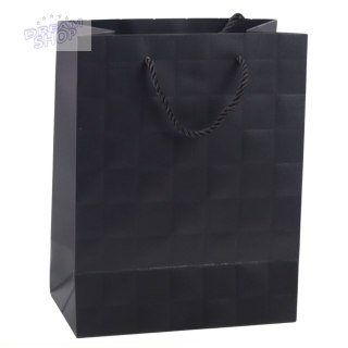 Torba Prezentowa Elegancka Tłoczone Kwadraty 23 x 18 x 10,5 cm
