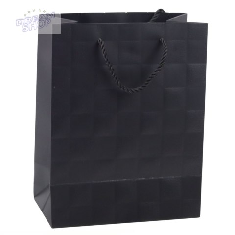 Torba Prezentowa Elegancka Tłoczone Kwadraty 23 x 18 x 10,5 cm Torba Prezentowa Elegancka Tłoczone Kwadraty 23 x 18 x 10,5 cm