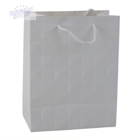 Torba Prezentowa Elegancka Tłoczone Kwadraty 23 x 18 x 10,5 cm Torba Prezentowa Elegancka Tłoczone Kwadraty 23 x 18 x 10,5 cm