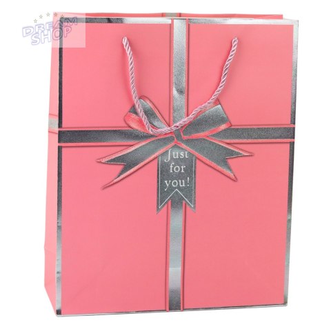 Torba Prezentowa Kokarda Just For You 32 x 26 x 12 cm Torba Prezentowa Kokarda Just For You 32 x 26 x 12 cm