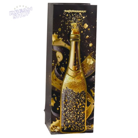 Torba Prezentowa Na Wino Butelkę Papierowa Szampan 35 x 12 x 9 cm