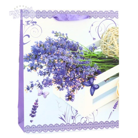 Torba Prezentowa Papierowa Lawenda 32 x 26 x 12 cm Torba Prezentowa Papierowa Lawenda 32 x 26 x 12 cm
