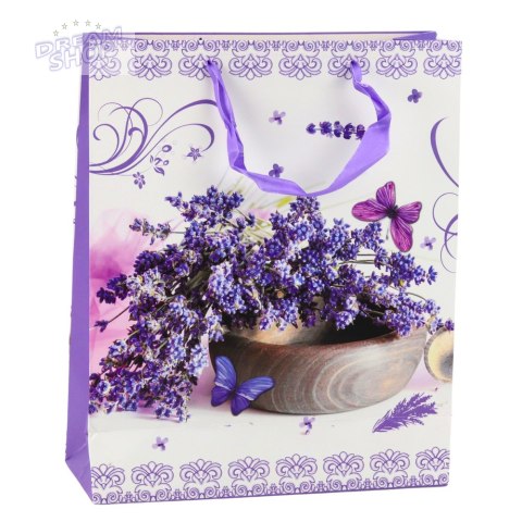 Torba Prezentowa Papierowa Lawenda 32 x 26 x 12 cm Torba Prezentowa Papierowa Lawenda 32 x 26 x 12 cm