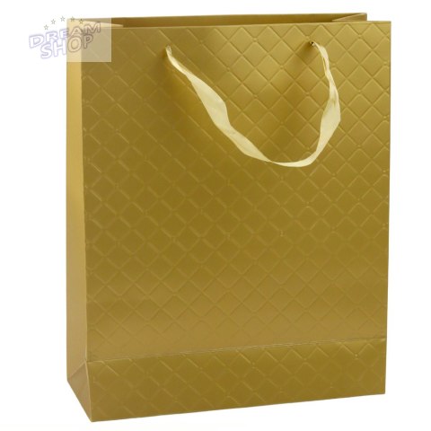 Torba Prezentowa Papierowa Złota Elegancka 32 x 26 x 12cm Torba Prezentowa Papierowa Złota Elegancka 32 x 26 x 12cm