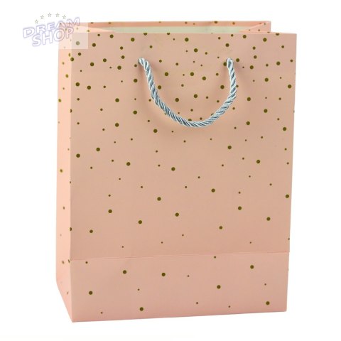 Torba Prezentowa Ze Złotymi Kropkami 23 x 18 x 10,5 cm Torba Prezentowa Ze Złotymi Kropkami 23 x 18 x 10,5 cm
