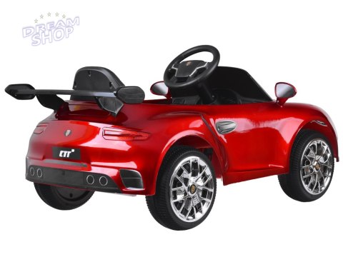 Autko elektryczne na akumulator czerwone Porsche RUF CTR3 + pilot PA0327