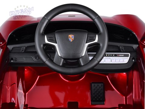 Autko elektryczne na akumulator czerwone Porsche RUF CTR3 + pilot PA0327