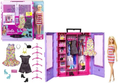 Barbie lalka Fashionistas i szafa na ubranka Barbie lalka Fashionistas i szafa na ubranka