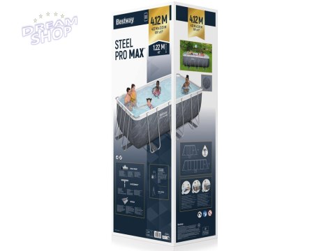 Bestway Basen stelaż 412x201x122 marmur 8w1 56722 Bestway Basen stelaż 412x201x122 marmur 8w1 56722