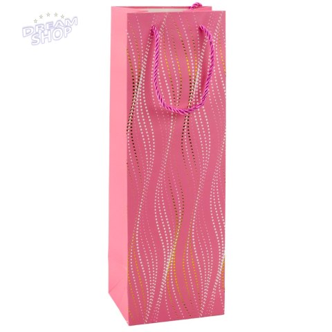 Torba Prezentowa Na Butelkę Połyskujące Fale 35 x 12 x 9 cm Torba Prezentowa Na Butelkę Połyskujące Fale 35 x 12 x 9 cm