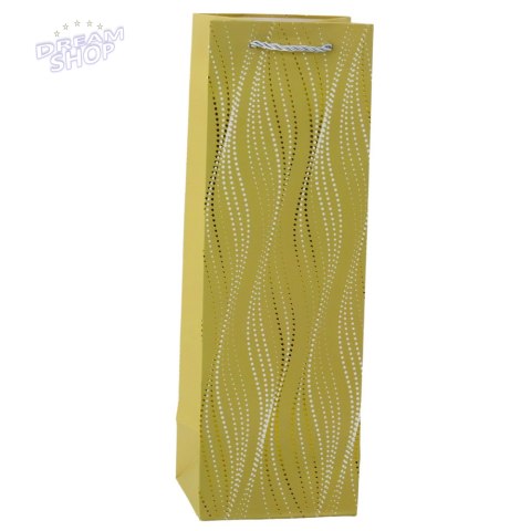 Torba Prezentowa Na Butelkę Połyskujące Fale 35 x 12 x 9 cm Torba Prezentowa Na Butelkę Połyskujące Fale 35 x 12 x 9 cm