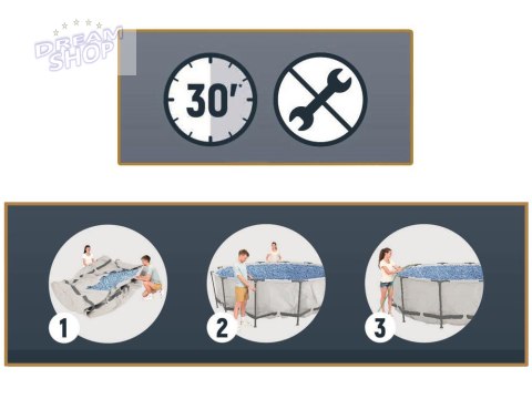 Bestway Basen STELAŻOWY 366x100cm 10w1 56418
