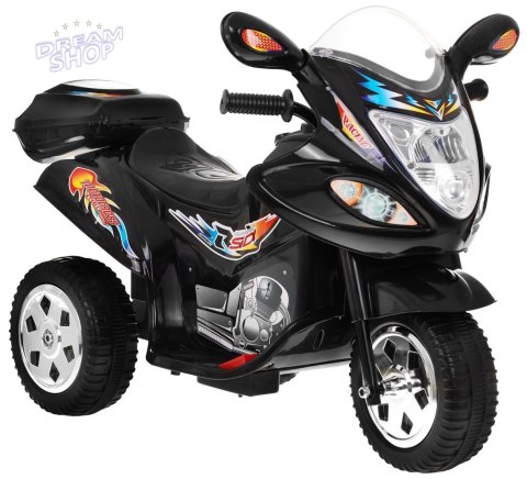Motorek Trójkołowy BJX-088 elektryczny dla najmłodszych Czarny + Dźwięki + Światła
