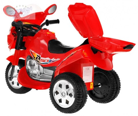 Motorek Trójkołowy BJX-088 elektryczny dla najmłodszych Czerwony + Dźwięki + Światła