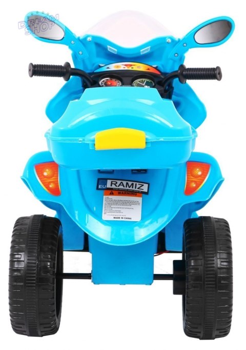 Motorek Trójkołowy BJX-088 elektryczny dla najmłodszych Niebieski + Dźwięki + Światła