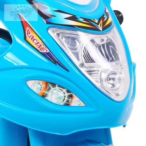 Motorek Trójkołowy BJX-088 elektryczny dla najmłodszych Niebieski + Dźwięki + Światła