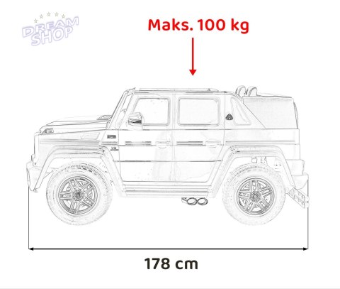 Pojazd Mercedes Benz MAYBACH G650 STRONG Biały Pojazd Mercedes Benz MAYBACH G650 STRONG Biały