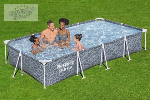 Basen Stelażowy Steel Pro 366x201x66cm BESTWAY Basen Stelażowy Steel Pro 366x201x66cm BESTWAY