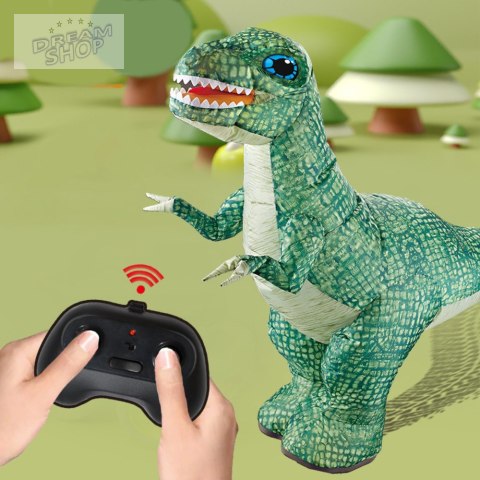 Duży Dinozaur Dmuchany Zdalnie Sterowany RC Zielony 130 x 190cm Duży Dinozaur Dmuchany Zdalnie Sterowany RC Zielony 130 x 190cm