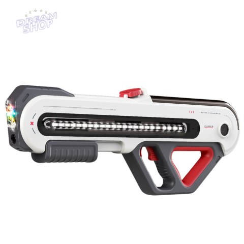 Duży Pistolet Karabin W12 Elektryczny Na Wodę LED Biały 60cm Duży Pistolet Karabin W12 Elektryczny Na Wodę LED Biały 60cm
