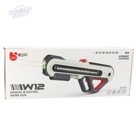 Duży Pistolet Karabin W12 Elektryczny Na Wodę LED Biały 60cm Duży Pistolet Karabin W12 Elektryczny Na Wodę LED Biały 60cm