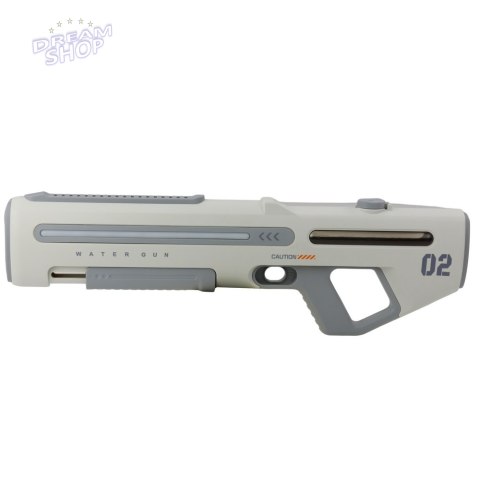 Elektryczny Automatyczny Karabin Pistolet Na Wodę Biało Szary 1000ml 61cm