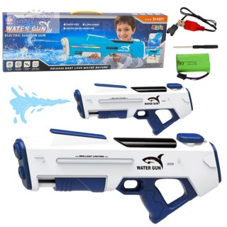 Elektryczny Automatyczny Karabin Pistolet Na Wodę Biały 1000ml 61cm