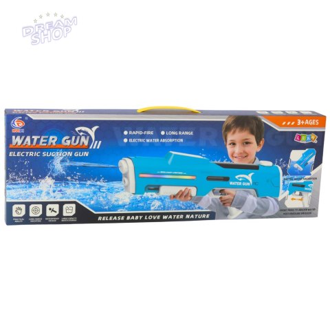 Elektryczny Automatyczny Karabin Pistolet Na Wodę Biały 1000ml 61cm Elektryczny Automatyczny Karabin Pistolet Na Wodę Biały 1000ml 61cm