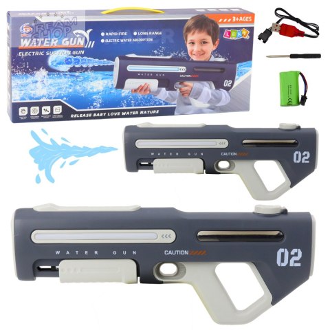 Elektryczny Automatyczny Pistolet Karabin Na Wodę Szary 42cm Elektryczny Automatyczny Pistolet Karabin Na Wodę Szary 42cm