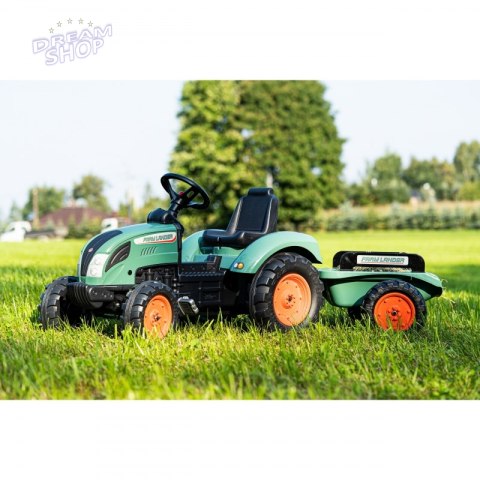FALK Traktor Lander Zielony na Pedały z Przyczepką od 3 Lat FALK Traktor Lander Zielony na Pedały z Przyczepką od 3 Lat