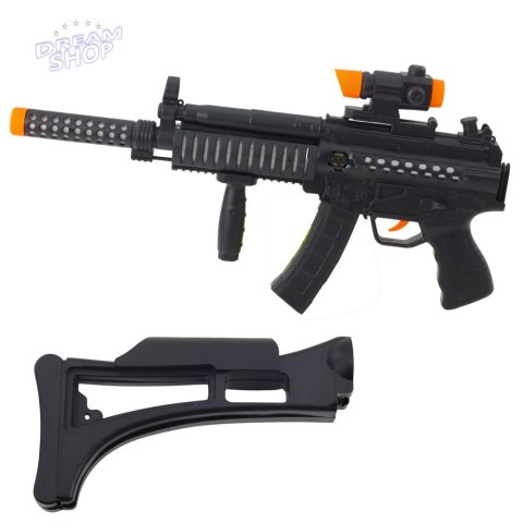 Karabin Maszynowy Zabawkowy Światła Dźwięki Czarny 62cm Karabin Maszynowy Zabawkowy Światła Dźwięki Czarny 62cm
