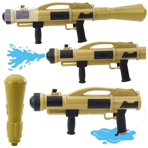 Pistolet Broń Na Wodę Bazooka Z Pompą 73 cm Beżowa 1100ml