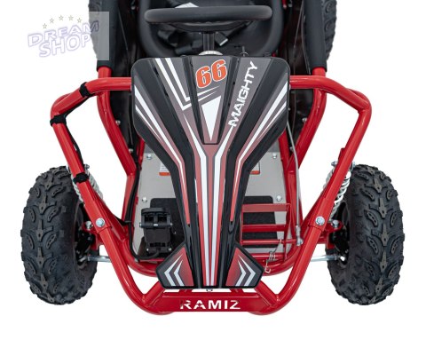 Pojazd Gokart Elektryczny MIGHTY Czerwony Pojazd Gokart Elektryczny MIGHTY Czerwony